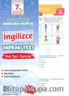 7.Sınıf İngilizce Yaprak Test