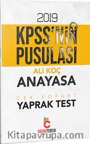 2019 KPSS'nin Pusulası Anayasa Çek Kopart Yaprak Test