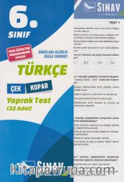6. Sınıf Türkçe Çek Kopar Yaprak Test (32 Yaprak)