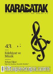 Karabatak İki Aylık Edebiyat ve Sanat Dergisi Mart-Nisan 2019 Sayı:43