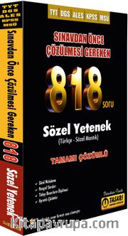 DGS TYT ALES 818 Sözel Soru Bankası