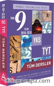 YKS TYT Tüm Dersler Son 9 Yılın Çıkmış Soruları