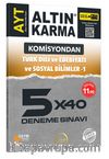 AYT Türk Dili ve Edebiyatı ve Sosyal Bilimler 1 5x40 Deneme Sınavı