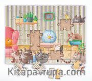 Akvaryum ve Kediler Ahşap Puzzle 35 Parça (XXXV-01)