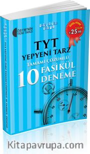 TYT Yepyeni Tarz Tamamı Çözümlü  10 Fasikül Deneme