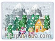 Kış Dostları Ahşap Puzzle 54 Parça (LIV-12)