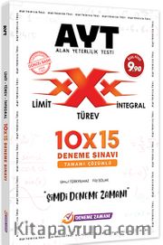 AYT Tamamı Çözümlü Limit Türev İntegral 10x15 Deneme Sınavı