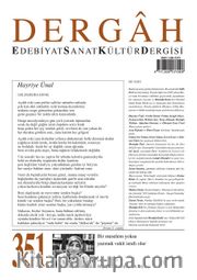 Dergah Edebiyat Sanat Kültür Dergisi Sayı:351 Mayıs 2019
