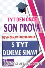 TYT den Önce Son Prova 5 Deneme Sınavı 