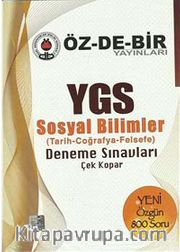 YGS Sosyal Bilimler (Tarih-Coğrafya-Felsefe) Deneme Sınavları Çek Kopar