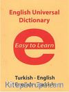 English Universal Dictionary Easy to Learn & Turkish-English - English-Turkish