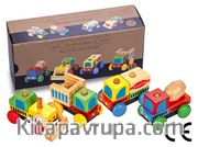 Montessori Ahşap Zeka Oyunları / w-Construction Cars