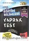 2014 KPSS Eğitim Bilimleri Yaprak Test Çek Kopartlı