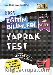 2014 KPSS Eğitim Bilimleri Yaprak Test Çek Kopartlı