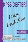 2014 KPSS Defteri Türkçe Ders Notları