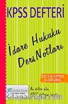 2014 KPSS Defteri İdare Hukuku Ders Notları