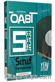 ÖABT Sınıf Öğretmenliği (75 Soruluk) Çözümlü 5 Deneme Performans Serisi - Yeni Sistem