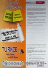 2014 KPSS Genel Yetenek Ön Lisans Ortaöğretim Türkçe Beklenen Sorular Yaprak Test (40 test)