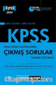 2014 KPSS Genel Yetenek-Genel Kültür Konu Konu Düzenlenmiş Çıkmış Sorular Tamamı Çözümlü