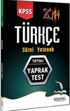 2014 KPSS Türkçe Sözel Yetenek Tırtıklı Yaprak Test