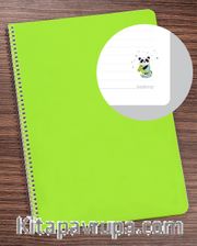 Bookinzi Okul Defteri - 80gr 70 yaprak  A4 Spiralli - Pandalı Defter