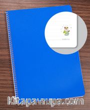 Bookinzi Okul Defteri - 80gr 70 yaprak  A4 Spiralli - Köpekli Defter