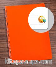  Bookinzi Okul Defteri -  80gr 70 yaprak A4 Spiralli - Emojili Defter