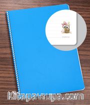 Bookinzi Okul Defteri -  80gr 70 yaprak A4 Spiralli - Baykuşlu Defter