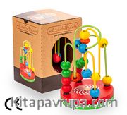 Montessori Ahşap Zeka Oyunları / w-Colorful Beads