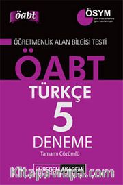 2014 KPSS ÖABT Türkçe Tamamı Çözümlü 5 Deneme