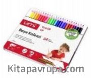 Lets 24 Renk Boya Kalemi Metal Kutuda L-4124T