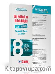 8. Sınıf Din Kültürü ve Ahlak Bilgisi Çek Kopar Yaprak Test 24 Adet