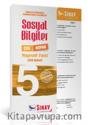 5. Sınıf Sosyal Bilgiler Çek Kopar Yaprak Test (24 Adet)