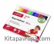 24 Renk Boya Kalemi Metal Kutuda L-4124T