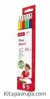 6 Renk Boya Kalemi Tam Boy L-4106