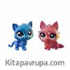 Littlest Pet Shop 2'li Kozmik Miniş Koleksiyonu İyi Dostlar Kırmızı Kedi - Mavi Kedi (E2128)