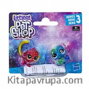 Littlest Pet Shop 2'li Kozmik Miniş Koleksiyonu İyi Dostlar Kırmızı Maymun - Mavi Hayvan (E2128)