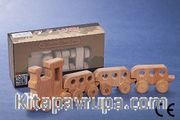 Montessori Ahşap Zeka Oyunları/ w-Wooden Black Train