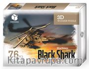 Kara Köpekalığı Helikopter (Black Shark) Yapboz Ahşap