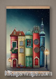 Full Frame Kanvas Poster - Fantastik Kitap Evler - KAYIN (FFK-KT01)