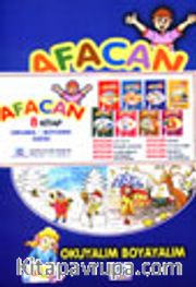 Afacan 8 Kitap Okuma - Boyama Dizisi