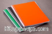 Bookinzi Okul Defteri -  80gr 70 yaprak A5 Spiralli 3'lü Mavi Set Defter (Çizgili, Çizgisiz, Kareli)
