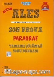 ALES Son Prova Paragraf Tamamı Çözümlü Soru Bankası 