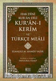 Hak Dini Kur'an Dili / Kur'an-ı Kerim ve Türkçe Meali (Küçük Boy, Ciltli-Metinsiz)