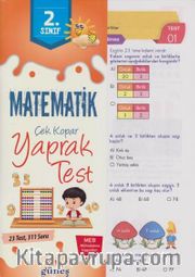 2. Sınıf Matematik Çek Kopar Yaprak Test