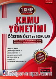 1. Sınıf Bahar Dönemi Kamu Yönetimi Öğreten Özet ve Sorular (Kod:112-KMY)