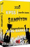 2020 KPSS Lise-Ön Lisans Genel Yetenek Genel Kültür Şampiyon Kazandıran Soru Bankası