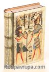 Kitap Şeklinde Mıknatıslı Ahşap Akordeon Kutu - Mısır Papirus Sunuş