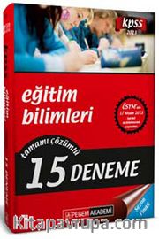 2013 KPSS Eğitim Bilimleri Tamamı Çözümlü 80'lik 15 Deneme