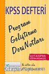 2014 KPSS Defteri Program Geliştirme Ders Notları